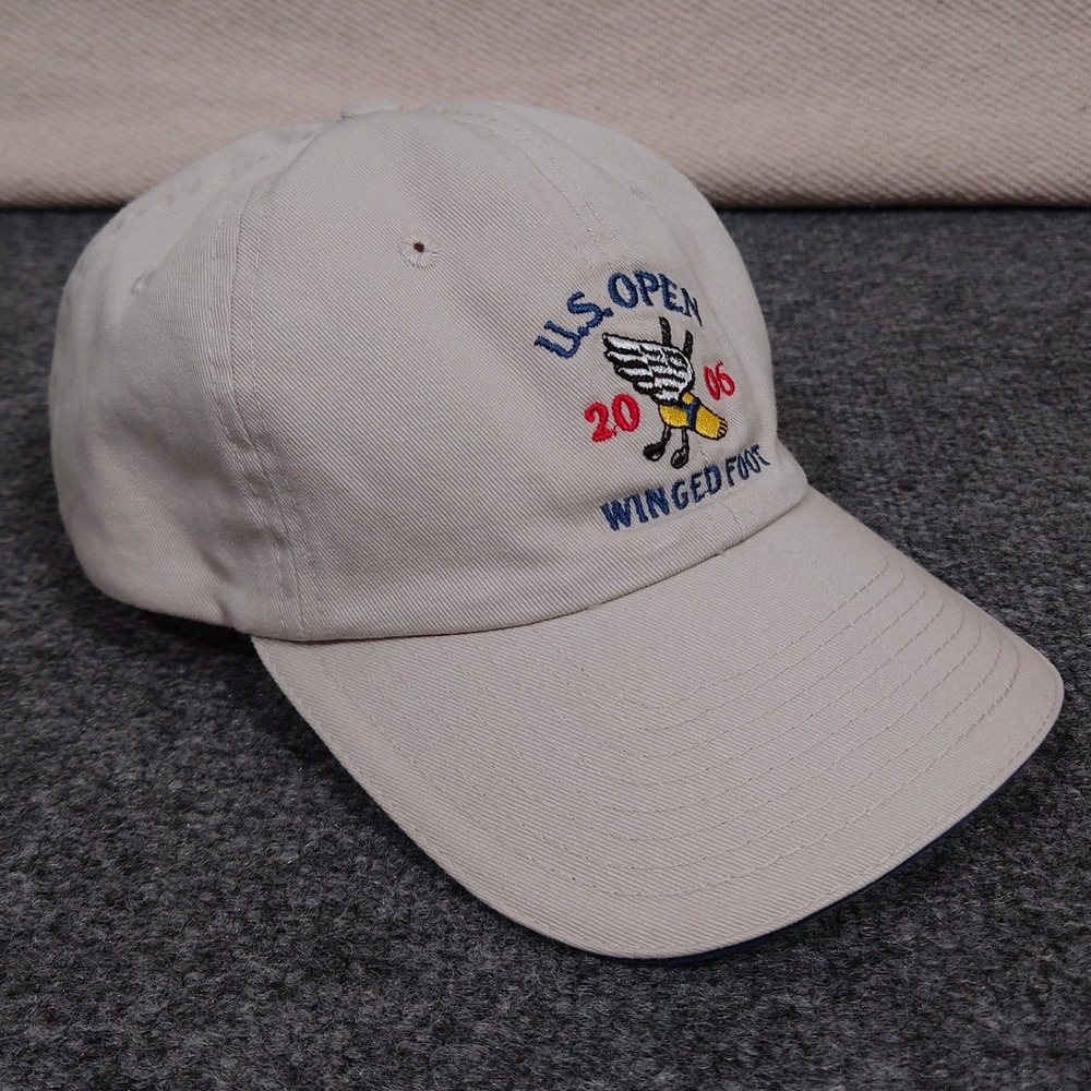 Winged Foot Golf Club US Open 2006 USGA Member Beige Cotton Cap Hat OSFM